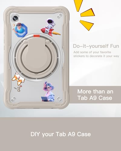 Coque Galaxy Tab A9 antichoc pour éviter les casses d'écran avec support - 7