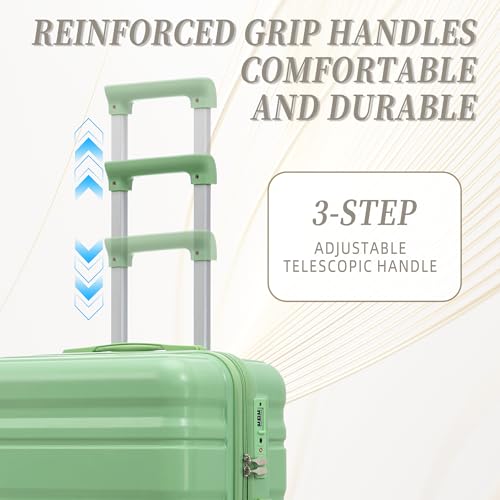 Image of 3 Piece ABS Hardshell Suitcase Set - Lightweight, Tough & Scratch-Resistant