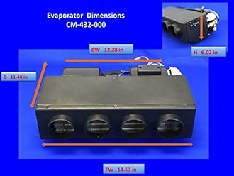 CAR AIR CONDITIONER KIT UNIVERSAL UNDER DASH EVAPORATOR AND AC COMPRESSOR A/C KIT 432 7B10