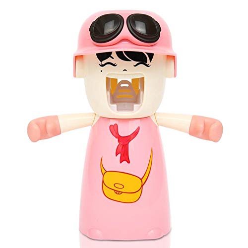 Creative Harley-Mädchen Zahnbürstenhalter Saugnapf fürs Badezimmer – Zahnbürstenhalterung aus Kunststoff für manuelle & elektrische Zahnbürsten