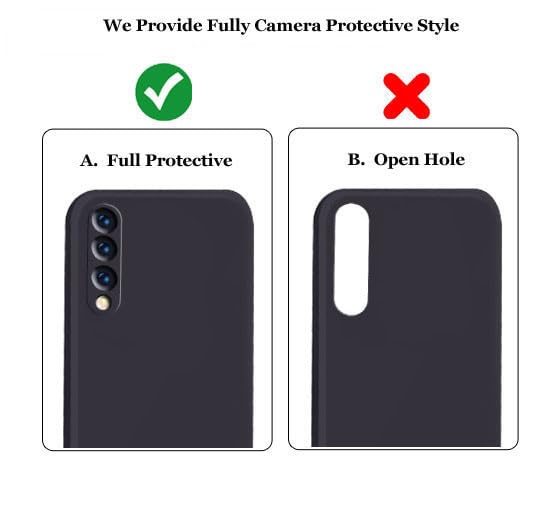 Image of A rtistque Liquid Silicone Back Cover Case for Vivo S1 Shockproof TPU Soft Flexible with Camera Protection - Black