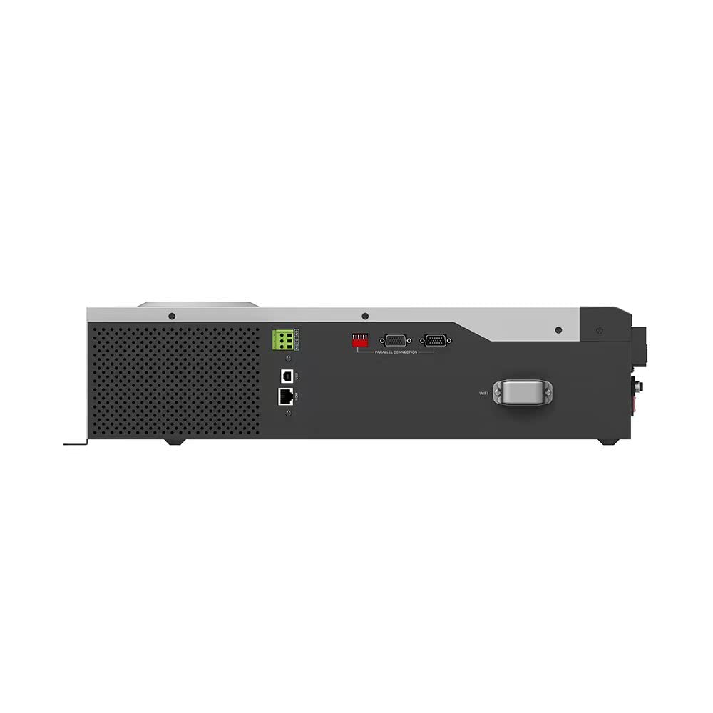 FP-TECH - INVERTER DI RETE IBRIDO MONOFASE SOLARE FOTOVOLTAICO CONNESSO 220V WIFI 3KW 24V - 5KW W 48V ONGRID (3000 W - 3Kw - Ibrido)