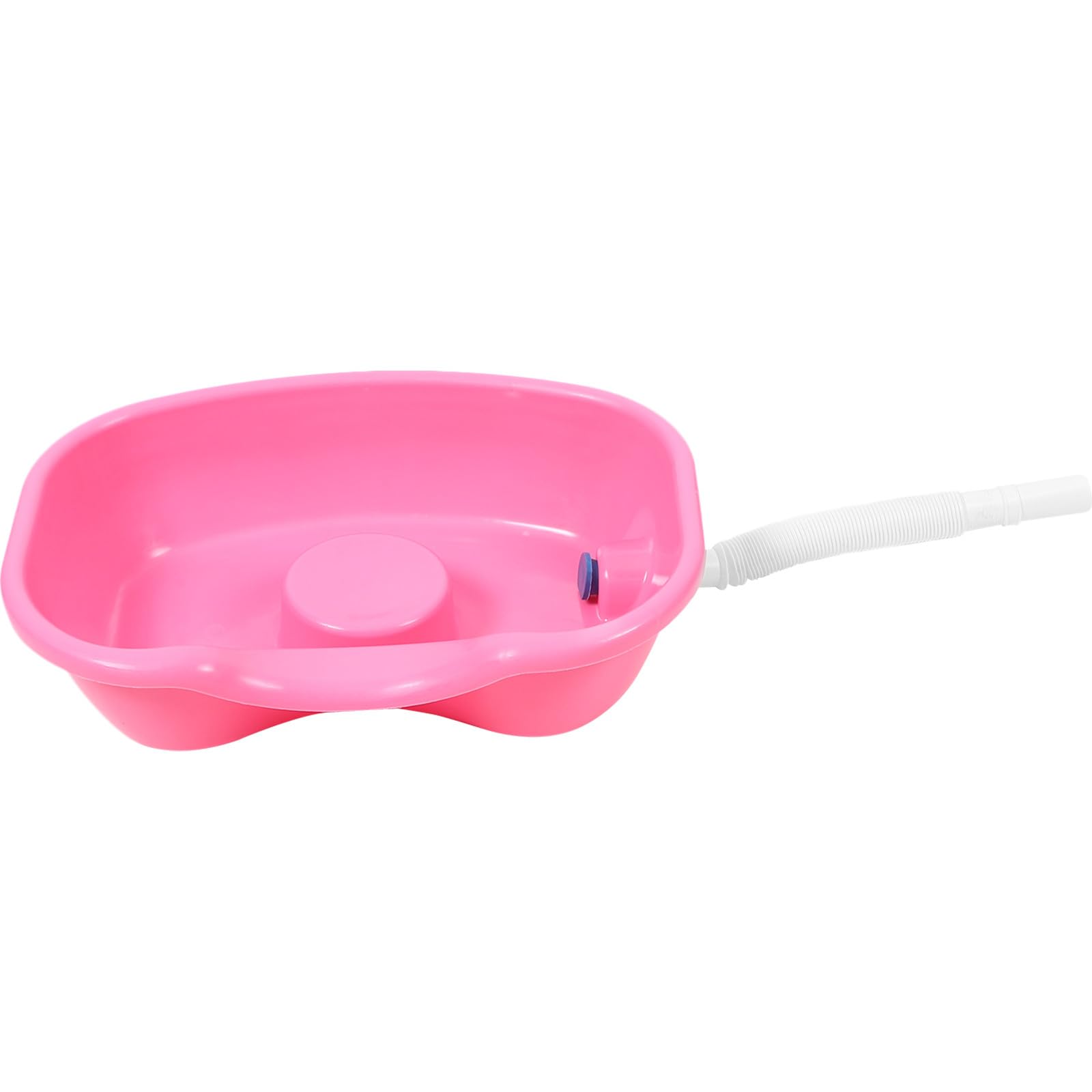 Cuenco para champú portátil borde curvado lavar cabello en cama plástico 8
