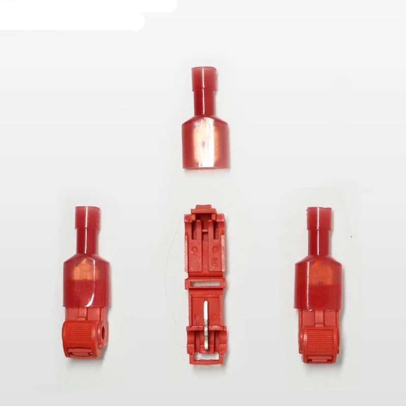 Cosses de fil rouges de 0,3 à 1 mm type T à épissure rapide pour câble de moto