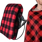 Manta eléctrica para coche, apagado automático, ajustable, suave, 12 V, manta térmica para coche, para ancianos, hombres, mujeres, camping, viajes, salidas de noche de cine Manta eléctrica para coche, apagado automático, ajustable, suave, 12 V, manta térmica para coche, para ancianos, hombres, mujeres, camping, viajes, salidas de noche de cine