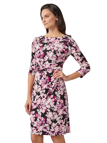 Kasper Women's Patricia Boat Nk Side Pleat Dress2