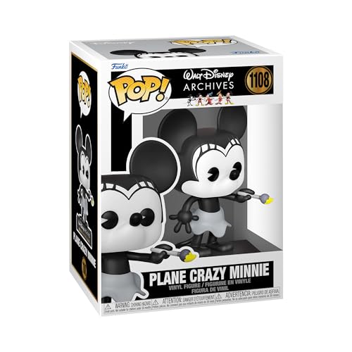 Funko POP! Disney: Minnie Mouse - Plane Crazy Minnie - (1928) - Figura de Vinilo Coleccionable - Idea de Regalo- Mercancia Oficial - Juguetes para Niños y Adultos - TV Fans