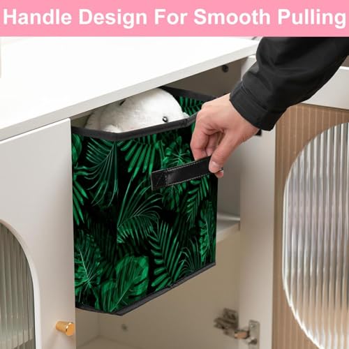Cube de rangement pliable avec poignées pour optimiser l'espace du dressing - 7