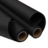 JAM PAPER Gift Wrap - Matte Wrapping Paper - 25 Sq Ft per Roll - Matte Black - 2/Pack