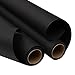 JAM PAPER Gift Wrap - Matte Wrapping Paper - 25 Sq Ft per Roll - Matte Black - 2/Pack