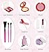 DRESS 2 PLAY Pretend Makeup Kit for Girls, 11 Piece Play Makeup Set with Leather Look Bag and Mirror Toy Makeup Set for Toddlers