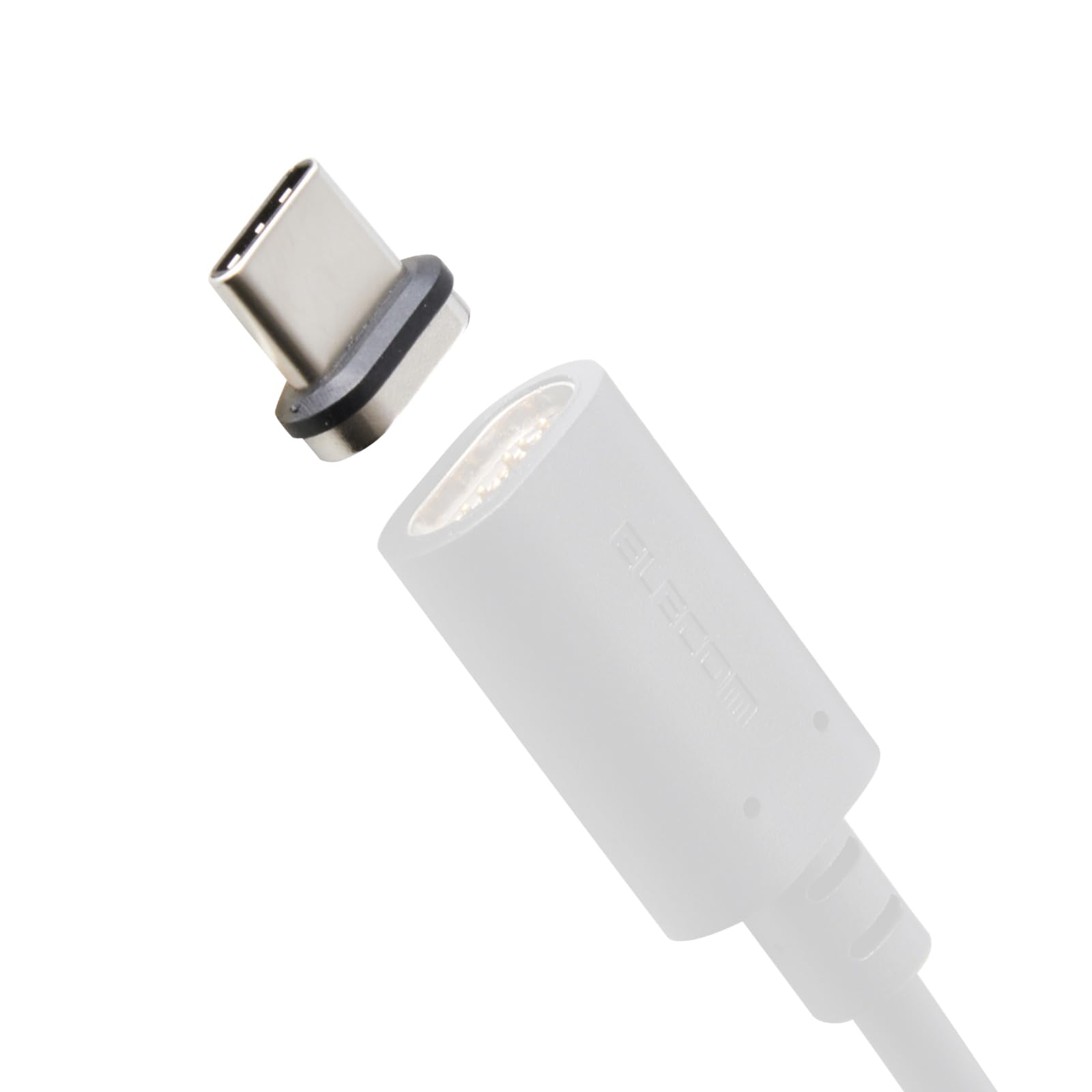 エレコム マグネット 変換アダプタ 付け替え端子 パーツ USB Type C ケーブル 240W USB PD対応 [ショート・発火を防ぐブレーカー搭載] 【磁石で簡単に脱着できる】 ピタッとマグネット 専用品 ブラック MPA-CECMA