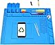 Lötpad, Lötarbeitspad mit Skalen und Schraubenpositionen, geeignet für die Reparatur mobiler Elektronik, Smartphones, Uhren, 45x30 cm großes antistatisches Reparaturpad