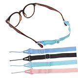 DEARMAMY 4 Stück Teiliges Verstellbare Brillenhalter Elastische Brillenbänder für Rutschfeste...
