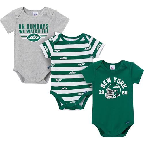 Image of Gerber NFL Baby Boys 3-Pack Onesie Bodysuit