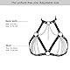 WENTPOL Leder Harness Lingerie Bondageset Riemenbody Brustgurte Fetisch Erotik Reizwäsche SM Fesseln Sexspielzeug für Frauen Einstellbare Erotische Dessous-Set BDSM Fesselset