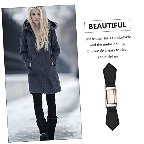 Ciieeo 6 Pçs Fivela De Couro Duffle Coat Botões Vintage Botões De Metal Vestido Cós Fivelas Suéter F