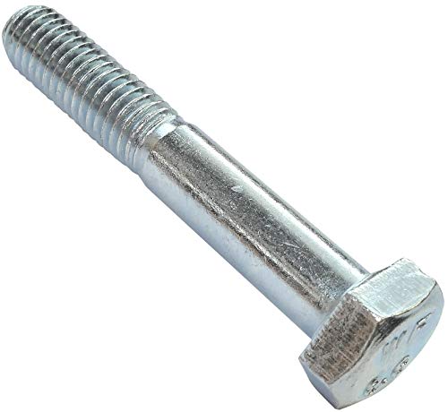 Pernos M8x50 de cabeza hexagonal parcialmente roscados en acero galvanizado, pack de 50 unidades