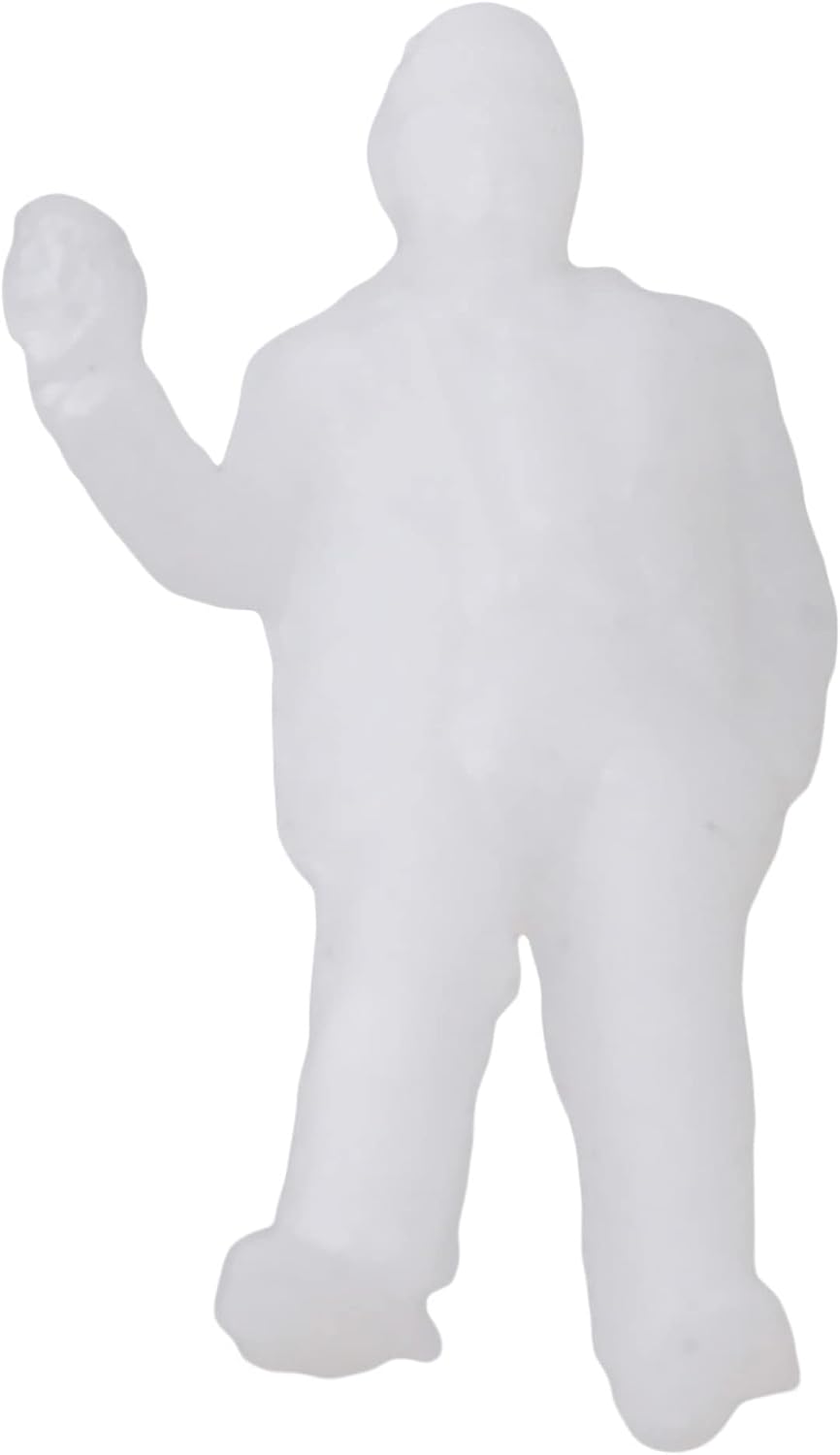 Mxfans 1000Pcs 1:200 Scale White Unpainted Model People Figures for Miniature Scenes