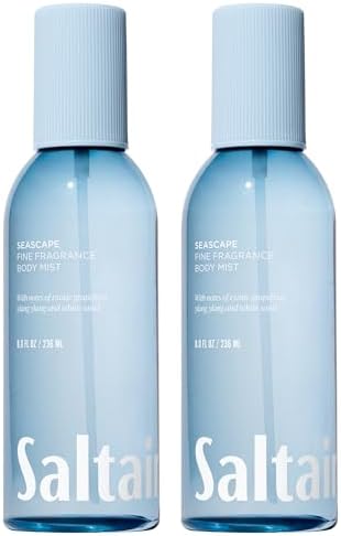 Saltair Body Mist | Seascape Fine Fragrance Spray | 2 Pack, 8 fl oz Each