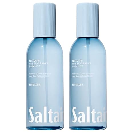 Saltair Body Mist Set | Seascape + Pink Beach Fragrance | 4 Pack, 8 fl oz