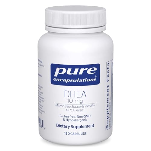 Pure Encapsulations DHEA 10 mg - Adrenal Supplement for Immune Support Metabolism & Hormone Balance* - with Micronized DHEA - 180 Capsules