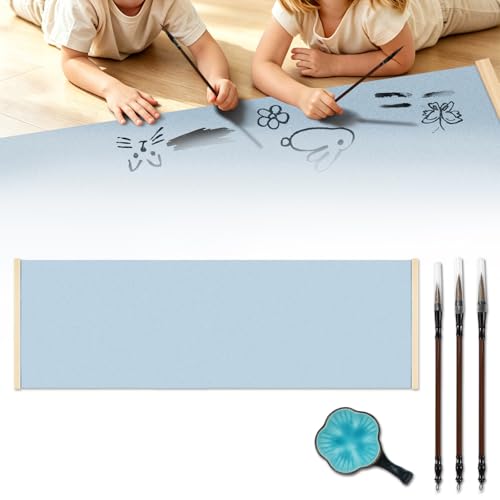 UnicornMAG Kids Magic Water Drawing Poster Reusable Mess-Free Water Doodle Mat with Teak Wood Frame & Interchangeable Canvas Auto Erase After Drying Educational Art Toy Gift for Boys & Girls