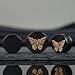 COOEAR Saddle Flared Plugs and Tunnels Piercing Gauges Wood Butterfly Metal Matched Earrings Stretchers 7/8