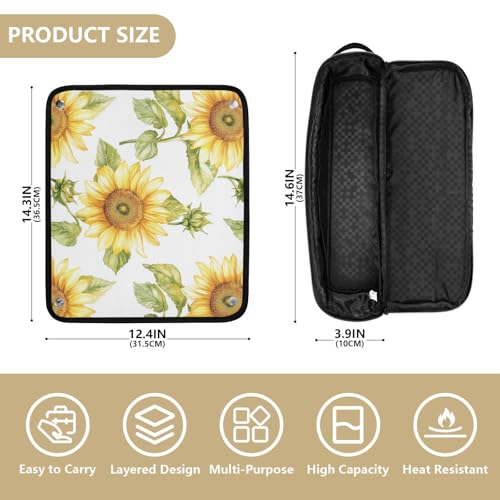 Bolso organizador para herramientas de cabello con protector térmico miniatura 4