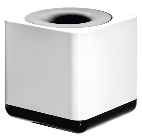 HAN 17652-32, distributeur de trombones i-Line, élégant et esthétique accessoire de qualité premium avec l'anneau magnétique, blanc noir