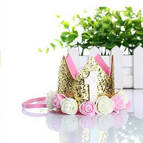 Missley Fascia di compleanno della corona dorata