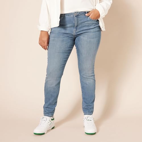 Image of Amazon Essentials Women's High-Rise Skinny Jeans with Stretch, 5-Pocket Styling, 3 Inseam Lengths - Discontinued Colors