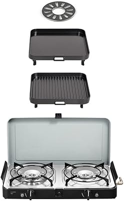 Front Runner 2 Cook 3 Pro Deluxe Portable Gas Grill, Propane Burner for Outdoor Cooking and Other External Activities - 3 Piece Outdoor Grill by CADAC