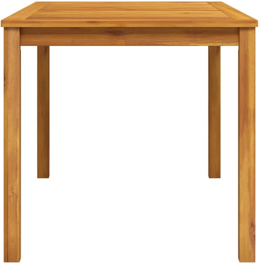 Garden Coffee Table Solid Acacia Wood Rectangular Patio Table 55.1 x 31.5 inch Medium Durable Outdoor Furniture for Balcony Terrace Dining