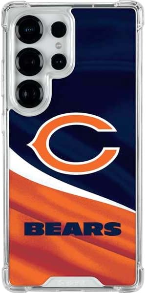 Skinit Clear Phone Case Compatible with Galaxy S25 Ultra - Officially Licensed NFL Chicago Bears Retro Logo Design