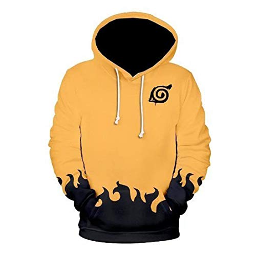 Moletom Blusa Infantil Masculino Full Naruto R 019 Tamanho:14;Cor:Amarelo