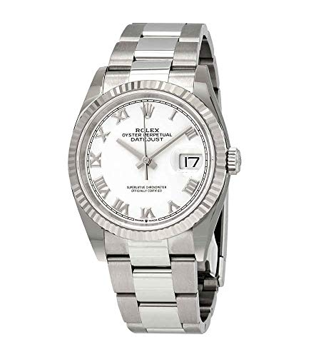 Rolex Datejust 36 Automatic White Dial Ladies Oyster Watch 126234WRO