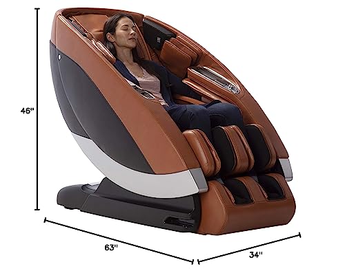Human Touch Super Novo Zero Gravity Massage Chair - Virtual Therapist W/ Alexa, Cloud Touch Acupressure - 3D & 4D Full Body Massage, Stretch & Deep Tissue For Recovery - 38 Wellness Programs, Saddle #TOP2