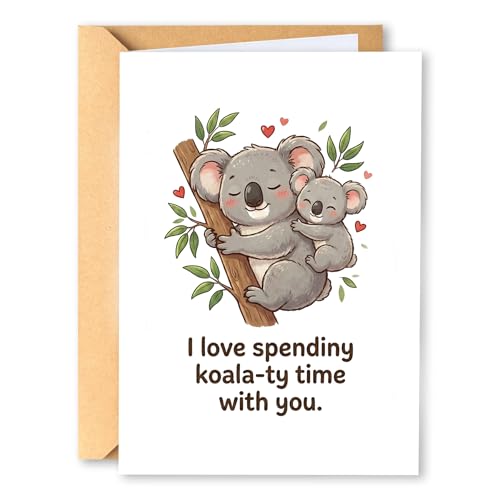 Carte de vœux You Are Koala-fied anniversaire originale humour