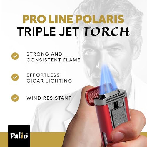 Encendedor triple llama Palio PRO Line rojo miniatura 2