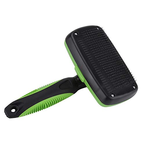Auto-limpeza Shampooing Pet Brush, Professional Pet Comb, Beleza Pet Grooming Brush para derramament