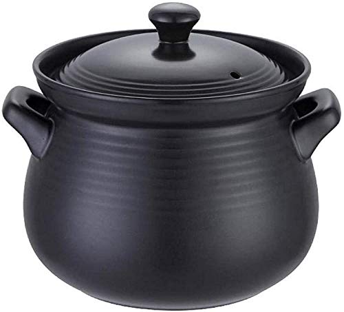 Cocotte en argile anti-adhérence naturelle chauffage uniforme 3L