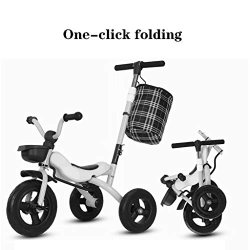 GYF Kinderdreirad Klapprad 1-3-6 Jähriger Kinderwagen Kindergeburtstagsgeschenk Innen- Und Außenkombination (Color… – Bild 4