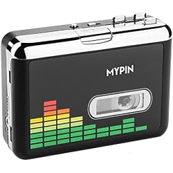 USB Cassette to MP3 Converter, Portable Cassette Tape Player No PC Required | Portable Walkman Cassette Audio Music Player Tape-to-MP3 Converter with Earphones, Volume Control, Auto Reverse, Stereo Sound