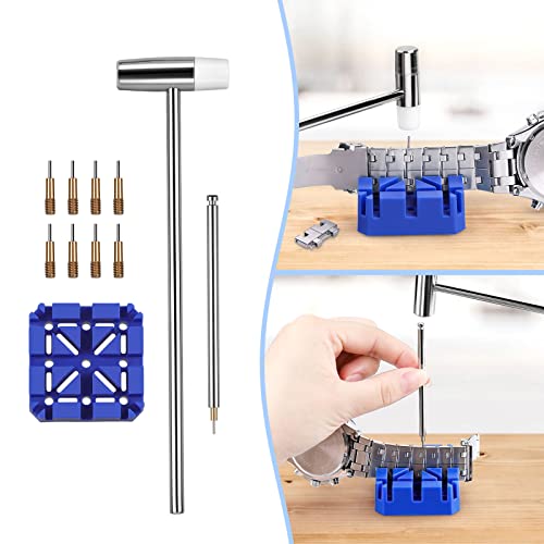 Jorest Watch Repair Kit, For Watch Battery Replacement & Watch Band Adjustment & Watch Cleaning, Watch Wrench Back Remover, Watch Case Opener, Watch Screwdriver, Watch Link Removal Tool #TOP5