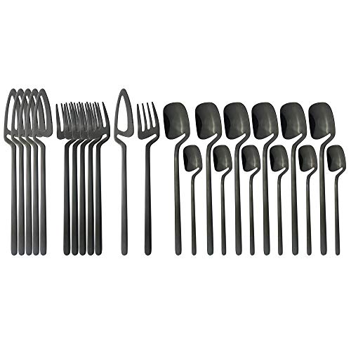 Ménagère de table champagne antirouille facile à nettoyer 24pcs - 3