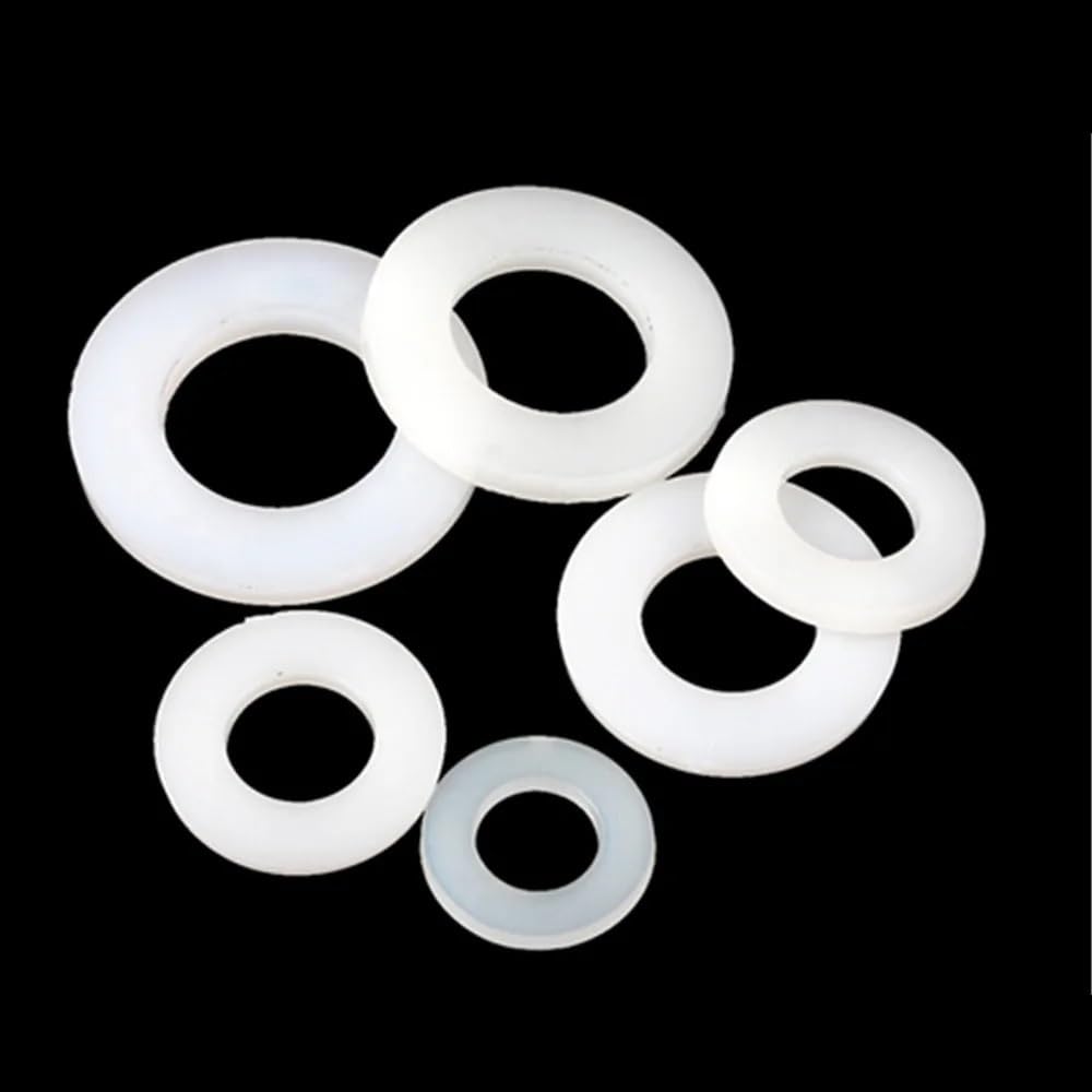 Junta de Silicona, arandela Plana, 10 Juntas Planas de Silicona, diámetro Interior de 9, 10 y 11 mm, Grosor de 2,3 mm, for Grifo de fontanería.(56x42x3mm)