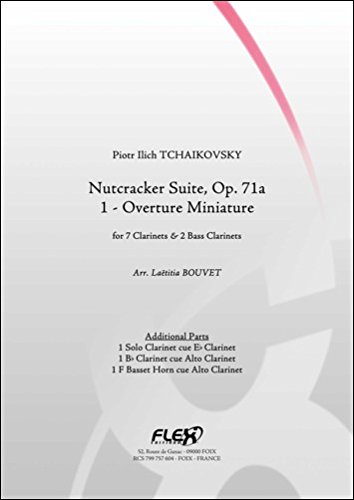 Partition Casse Noisette clarinette Ouverture Miniature Tchaïkovsky lisible et complète