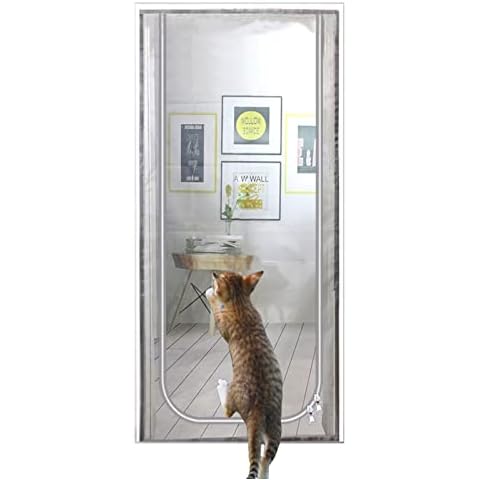 YZJJ Puerta mosquitera resistente a mascotas con malla reforzada Cover