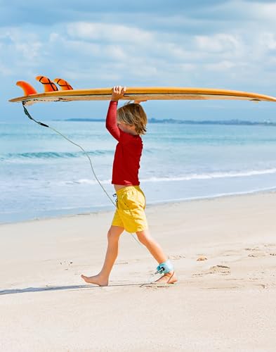 Image of Toddler Boys Swim Shirts Rash Guard Long Sleeve UPF 50+ Sun Protection